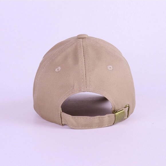 Unisex Structured Coffee Baseball Cap Cotton Fits Washed Denim Adjustable Hat - Picture 7 of 7